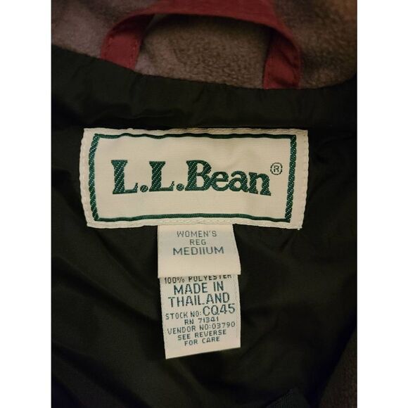 L.L.Bean woman's Anorak/parka/ pullover jacket Size M -reg. Removable fur - Picture 3 of 8
